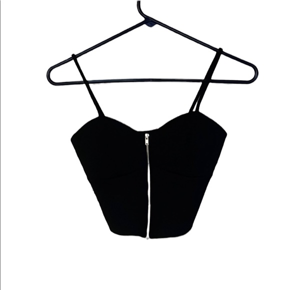 Charlotte Russe Tops - Charlotte Russe black crop top size S